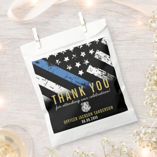 Politie Rechtshandhaving Pensioen Dank u Bedankzakje (Geknipt)