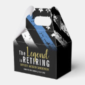 Politie Retirement Blue Line Law Enforcement Party Bedankdoosjes (Achterkant)