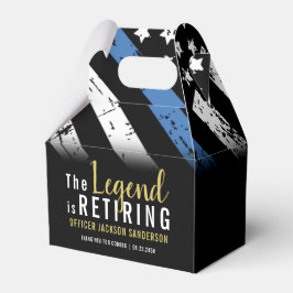 Politie Retirement Blue Line Law Enforcement Party Bedankdoosjes