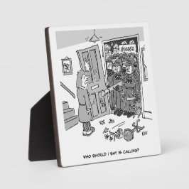 Politie Riot Raid a Property - Funny Police Thema Fotoplaat