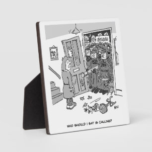 Politie Riot Raid a Property - Funny Police Thema Fotoplaat