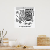 Politie Riot Raid a Property - Funny Police Thema Poster (Keuken)