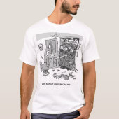 Politie Riot Raid a Property - Funny Police Thema T-shirt (Voorkant)