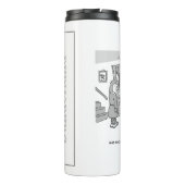 Politie Riot Raid a Property - Funny Police Thema Thermosbeker (Achterkant)