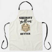 Politie Schort van de sheriff: grappige Schorten (Voorkant)