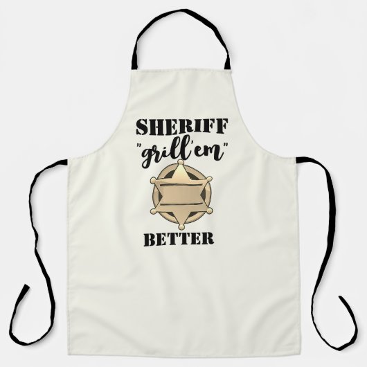 Politie Schort van de sheriff: grappige Schorten (Voorkant)