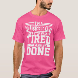Politie Sergeant Kleding Geweldige Sergeants Ontwe T-shirt