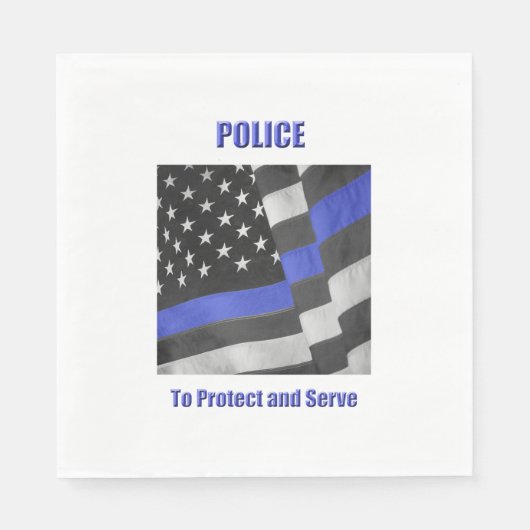 politie servet (Voorkant)