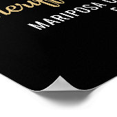 Politie Sheriff pensioen Thin Blue Line Welkom Poster (Hoek)