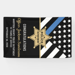 Politie Sheriff Pensioen Wetshandhaving Spandoek