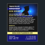 Politie Silhouette, aanwerving politieambtenaar Flyer<br><div class="desc">Politie Silhouette,  politieagent werft brochure bij de Visitekaartje winkel.</div>
