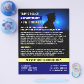 Politie Silhouette, aanwerving politieambtenaar Flyer (Enkel)