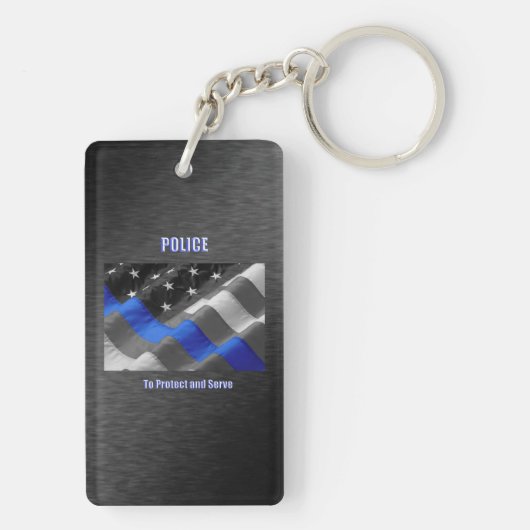 politie sleutelhanger (achterkant)