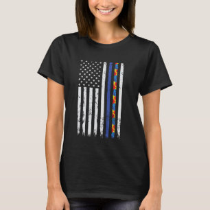 Politie steunt Autisme Bewustzijn Thin Blue Line A T-shirt