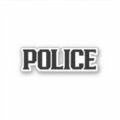 politie sticker (Voorkant)