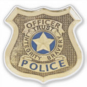 politie sticker (Voorkant)