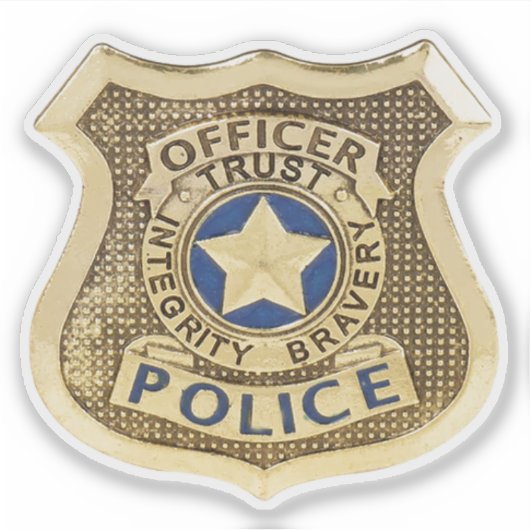 politie sticker (Voorkant)