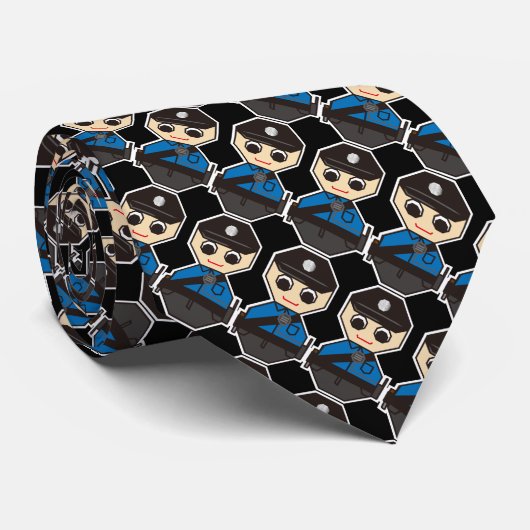 politie stropdas (Opgerold)