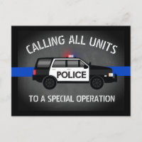 Politie-SUV Thin Blue Line Special op Birthday