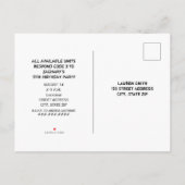 Politie-SUV Thin Blue Line Special op Birthday Uitnodiging Briefkaart (Achterkant)