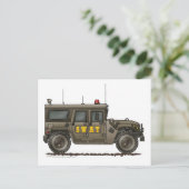 Politie SWAT Team Hummer Law Enforcement Briefkaart (Staand voorkant)