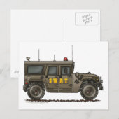 Politie SWAT Team Hummer Law Enforcement Briefkaart (Voorkant / Achterkant)
