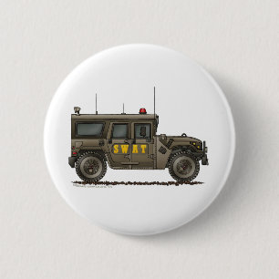Politie SWAT Team Hummer Law Enforcement Ronde Button 5,7 Cm
