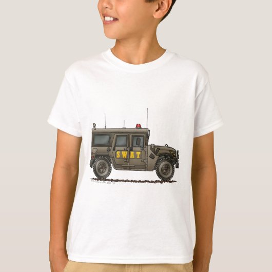 Politie SWAT Team Hummer Law Enforcement T-shirt (Voorkant)