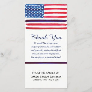 Politie sympathie bedankt vlag Thin Blue Line