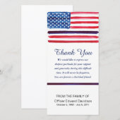 Politie sympathie bedankt vlag Thin Blue Line (Voorkant / Achterkant)