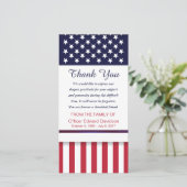 Politie sympathie bedankt vlag Thin Blue Line (Staand voorkant)