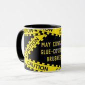 Politie Tape Decoupage Custom BY01 Funny Craft Gif Mok (Voorkant links)