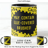 Politie Tape Decoupage Custom BY01 Funny Craft Gif Mok