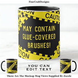 Politie Tape Decoupage Custom BY01 Funny Craft Gif Mok