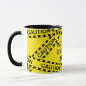 Politie Tape Decoupage Custom BY02 Funny Craft Gif Mok (Links)