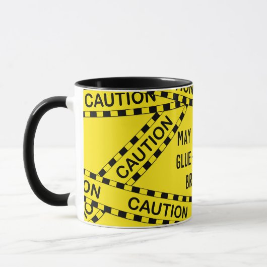 Politie Tape Decoupage Custom BY02 Funny Craft Gif Mok (Links)