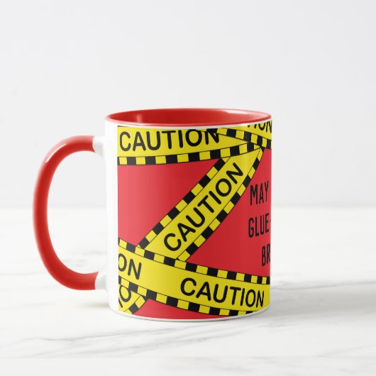 Politie Tape Decoupage Custom BY03 Funny Craft Gif Mok (Links)