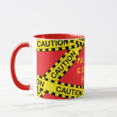 Politie Tape Decoupage Custom BY04 Funny Craft Gif Mok (Links)