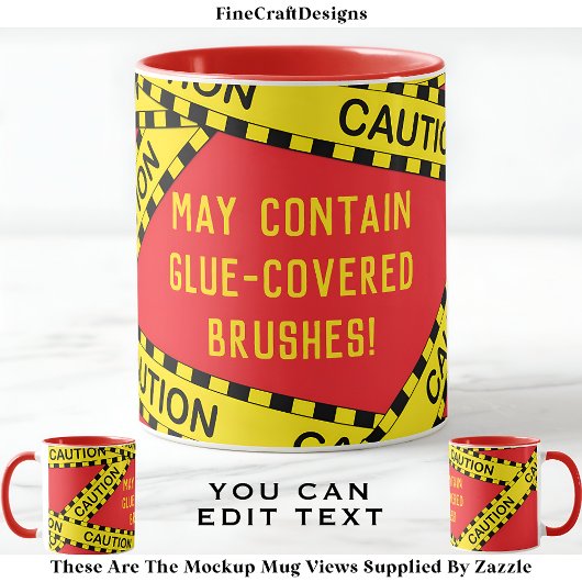 Politie Tape Decoupage Custom BY04 Funny Craft Gif Mok