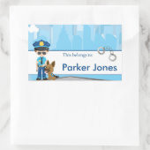 Politie Terug naar School Gepersonaliseerde Labels (Tas)