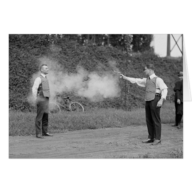 Politie test kogelvrij vest, 1923 (Voorkant Horizontaal)