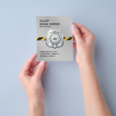 Politie thema Afstudeerfeest Foto uitnodiging Flyer (Hand)