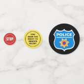 Politie thema verjaardagsfeestje confetti (Voorkanten)