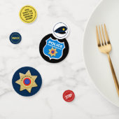 Politie thema verjaardagsfeestje confetti (Groep)