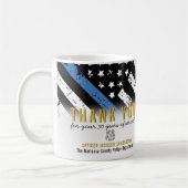 Politie Thin Blue Line American Flag Dank je Koffiemok (Links)