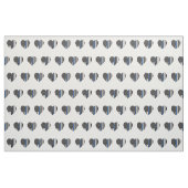 Politie Thin Blue Line American Flag Heart Pattern Stof (Fat Quarter)