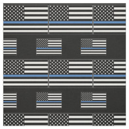 Politie Thin Blue Line American Flag Officer Stof
