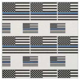 Politie Thin Blue Line American Flag Officer Stof