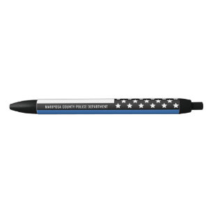 Politie Thin Blue Line American Flag Officer Zwarte Inkt Pen