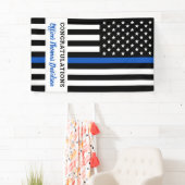 Politie Thin Blue Line Felicitaties Afstuderen Spandoek (Insitu)